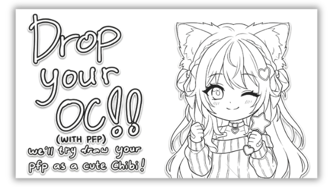 AmyIm94762's tweet photo. Want your pfp drawn as a cute chibi? 
 Drop your OCs PFPs below

I follow back Support with a Like &amp; RT so more friends can join

#DropYourOC #VTuber #VArtist #ifb #ChibiArt https://t.co/aZZbaLBI49