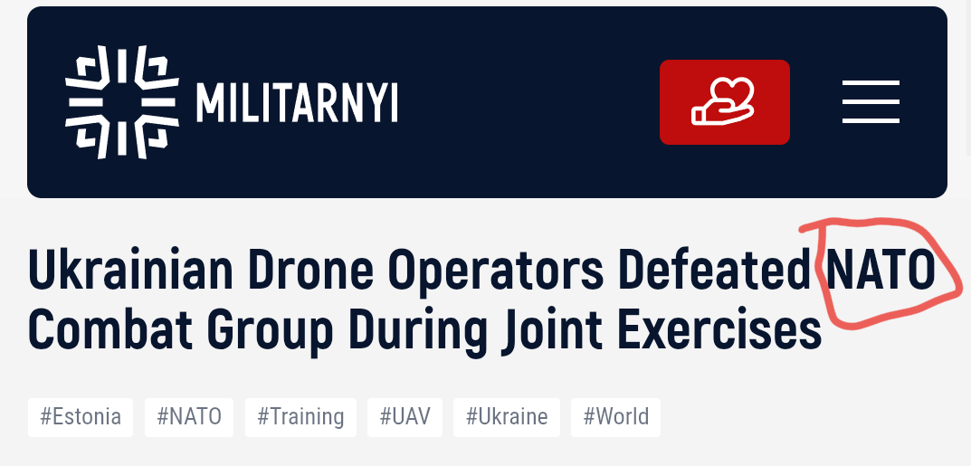 spruce_mane's tweet photo. @WilmerOo_ @GoreTiger64th @Prototype27F All the article you cite shows is that Ukraine has more drone fighting experience than NATO countries; after ~4 years of drone warfare, I would hope such a country would have more drone experience than countries not waging drone warfare to defend their country https://t.co/zw0Iq83UCO