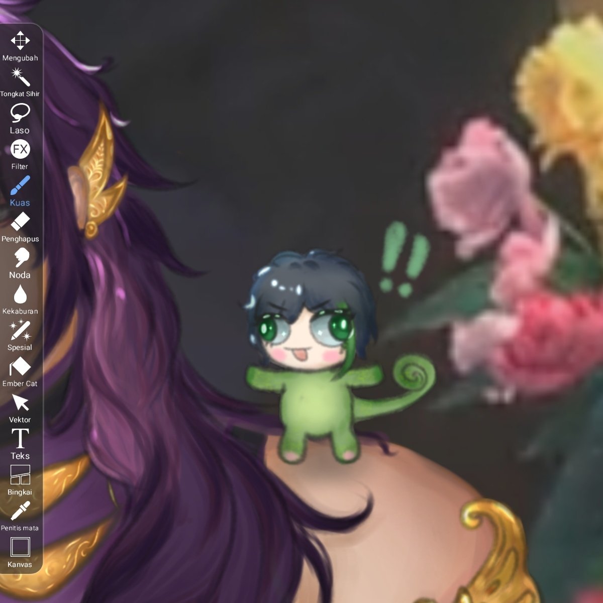 corneliastrryns's tweet photo. bimpunzel bonus mini yuyo as pascal🦎 #Bimajinasi #YudiArtsbun https://t.co/BjmrqKeJZt