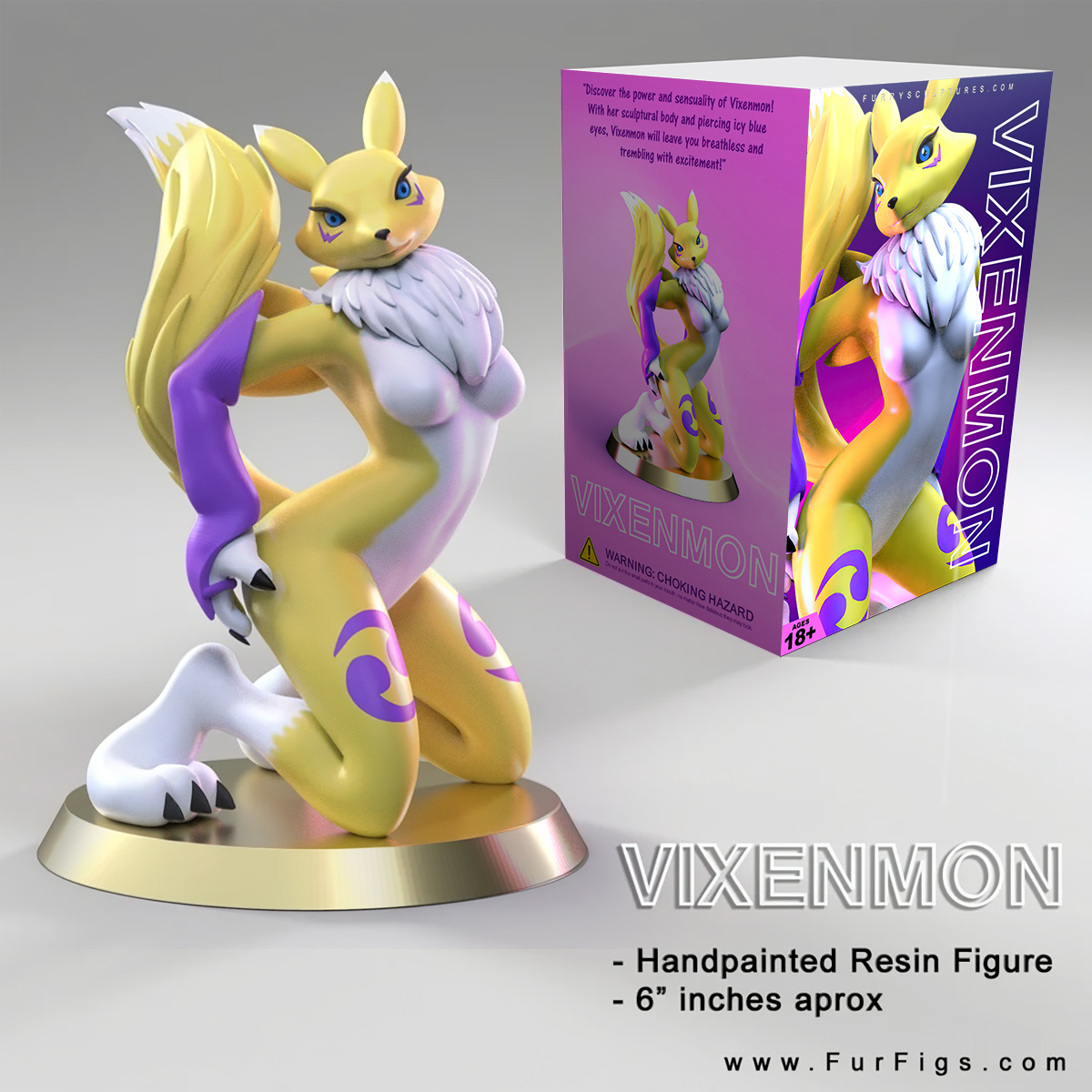 furfigs's tweet photo. Capturing pure mystique! ✨ Vixenmon is here—a stunning 6" resin piece showcasing elegant curves &amp; confident charm. A must-have for collectors! 🦊 Shop now: https://t.co/qym3V2A812 #animefigures #resinart #furryart https://t.co/tAdV84fzej