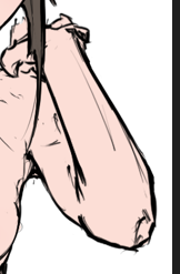 Pakushy's tweet photo. @sodaguyx When I started drawing years ago, I ended up drawing a twisty line down the middle of the forearm without understanding why. It just kinda felt like there should be a line there. https://t.co/heH56zNlAd
