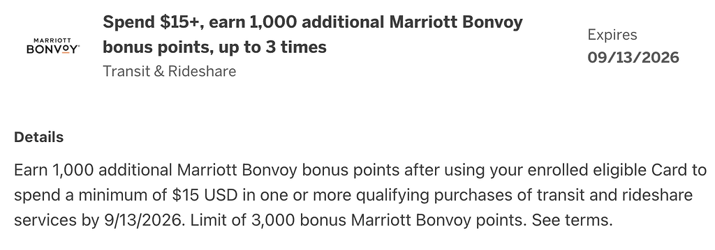 USCCStrategy's tweet photo. #AmExOffers #Marriott Business Card: Spend $15 on Transit/Rideshare & Get 1,000 Points (3x)
Activated by #CardPointers+: https://t.co/bztZjA1Yrg https://t.co/fxasK8oCsp