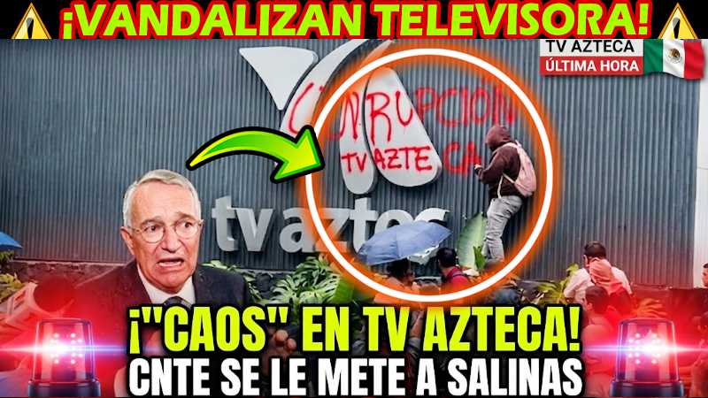 ESPOLITIC's tweet photo. ¿QUÉ OPINAS DE ESTE CAOS DONDE LA CNTE "VANDALIZA" TV AZTECA Y PRÁCTICAMENTE "SE LE METE" A LAS "OFICINAS" DE SALINAS PLIEGO? 🤔

💥 LA REALIDAD LOS ALCANZÓ
🤦‍♂️ QUEDÓ EXHIBIDO
⚖️ MOMENTO DE TENSIÓN

👇👇👇
https://t.co/zTRzkfoL11

#SALINAS #TvAzteca #CNTE https://t.co/DXJh3KWHeL