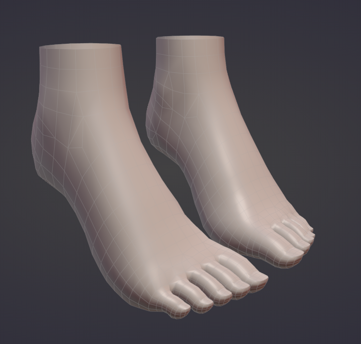 TrashoVR's tweet photo. just realized i never updated this with what i got done lmao

here is the feet and hands. I box modeled these so i dont have to retopo them later https://t.co/cdlsKPoa9V