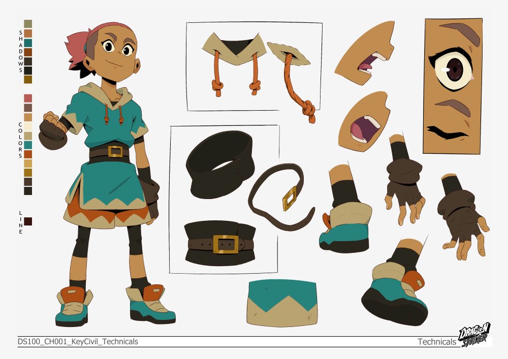 DTVANews's tweet photo. Key and Ssyelle expression sheets via Animation Magazine.

"DRAGON STRIKER" premieres TOMORROW at 5:00PM EST on @DisneyXD and streaming NEXT DAY on @DisneyPlus and @Hulu. 

#DragonStriker https://t.co/qhjzD4Vp0M