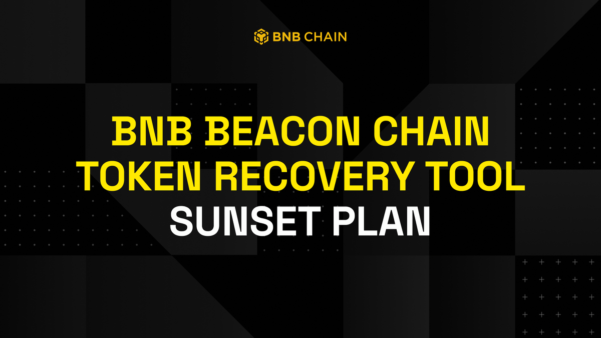 BNBCHAIN's tweet photo. Reminder for BNB Beacon Chain asset holders:

Phase 2 of the Token Recovery Tool sunset ends June 30. Eligible BEP2 assets can still be migrated to BNB Smart Chain, but recovery times increase as the tool phases out.

Read the blog for full info:
https://t.co/JqfHPvj7Hg https://t.co/EvhvmDzcNF