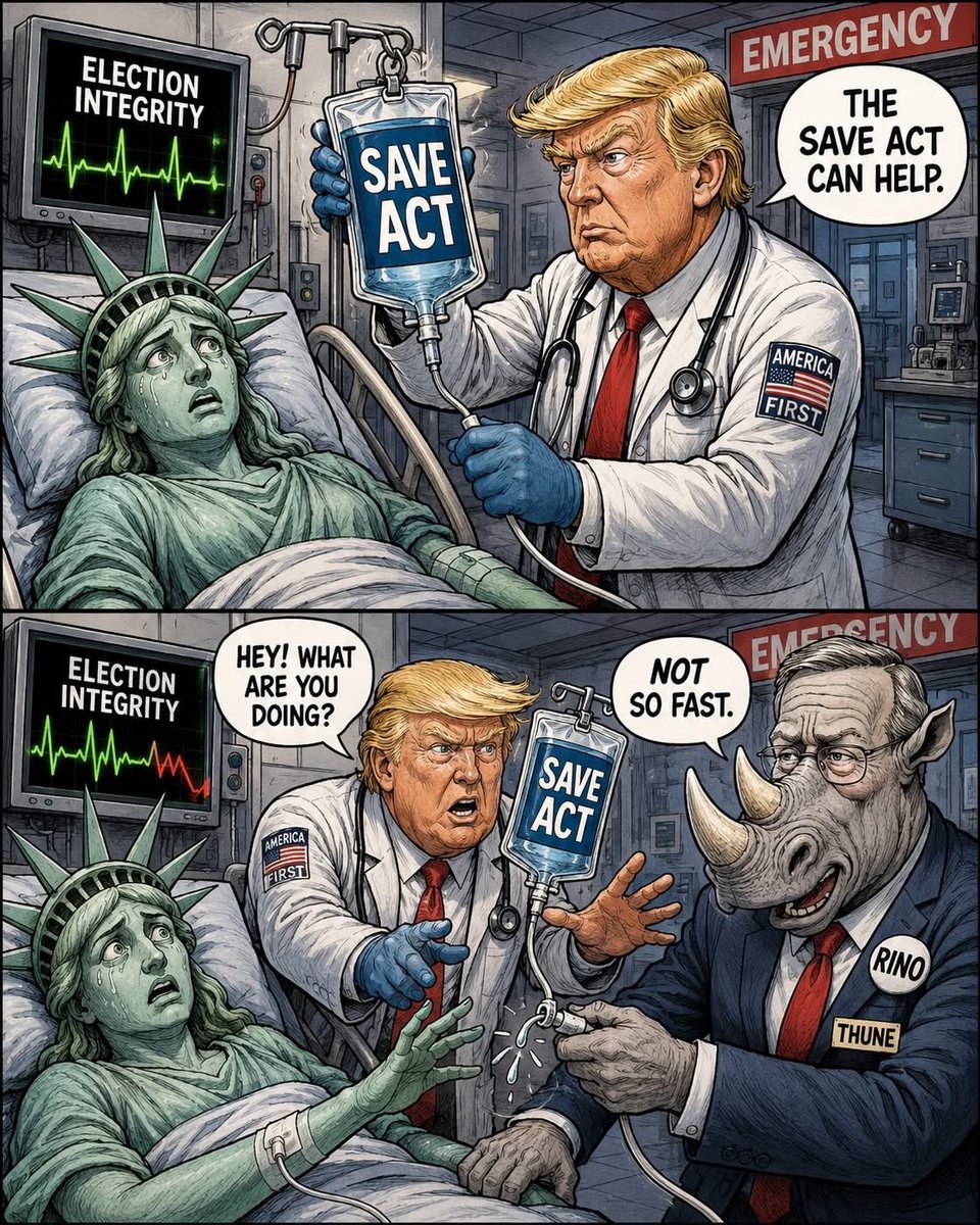 darrell1925's tweet photo. Hey @GOP @LeaderJohnThune @HouseGOP  @JudiciaryGOP   @realDonaldTrump    Come on @GOP pass the Save Act NOW!! Wake up!!  Time to play hard ball with the Rinos! The clock is ticking!!  @LeaderJohnThune get the job done or get out of the way!! https://t.co/yXOI1x75mk