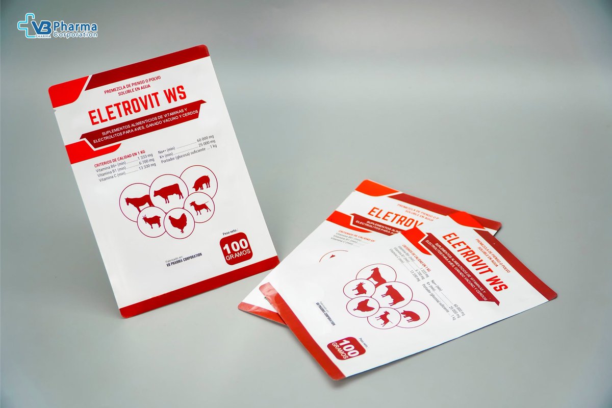 VBPharmaCorp's tweet photo. ✍️Provide essential electrolytes, vitamins and minerals
✍️Prevent digestive disorders, rehydrate in cases of dehydration
#vbpharmacorp #eletrovitws #veterinarymedicine #animalhealth #summer #hotweather https://t.co/KMUzd7eJHH