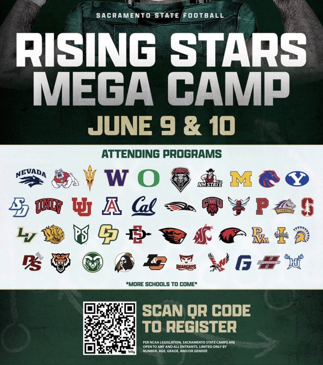 JuelleMcdowell's tweet photo. I will be attending the @SacHornetsFB camp tomorrow. Excited to go out there and compete!
@IAmTDowns @ETSCOTT13 @CoachAdamClark https://t.co/a1ZcBh4rWe