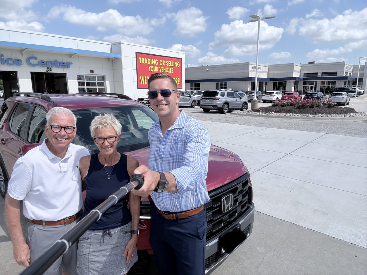 acurtice's tweet photo. A big congrats to Cheryl and Tad on their new Honda Pilot! We greatly appreciate your business! 
#superior #honda #pilot #awd #suv https://t.co/HG9jqHOuLI