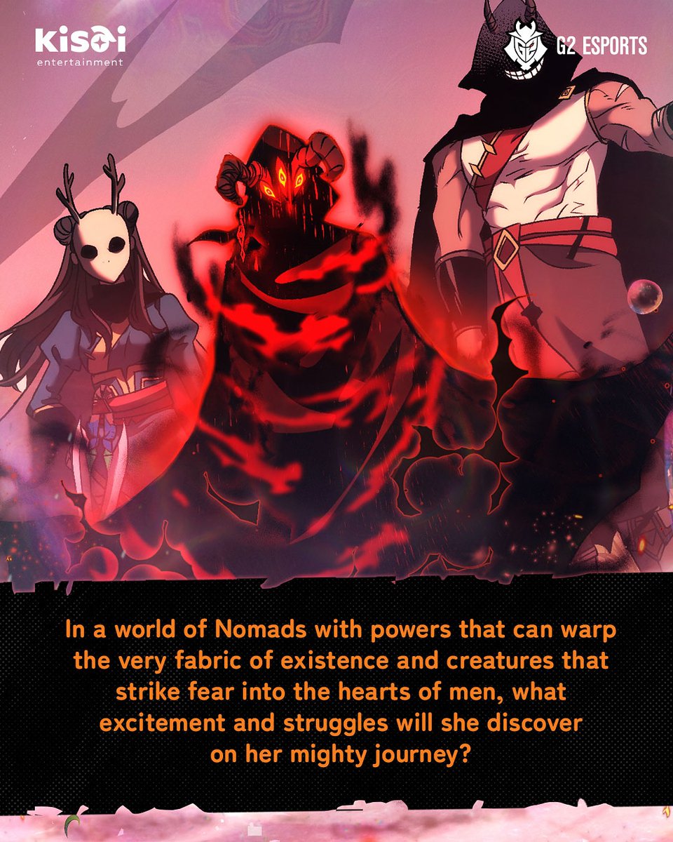 kisaient's tweet photo. KISAI x G2 ESPORTS @G2esports present 𝐑𝐄𝐃 𝐀𝐔𝐑𝐀

Follow Asa, a fiery countryside girl chasing her dream to join the legendary Ten Pillars in the world of Tengriya. Will Asa rise to greatness—or be consumed by it?

Read now on Webtoon US!
#RedAura #webtoon #G2esports https://t.co/013rpA7bu6