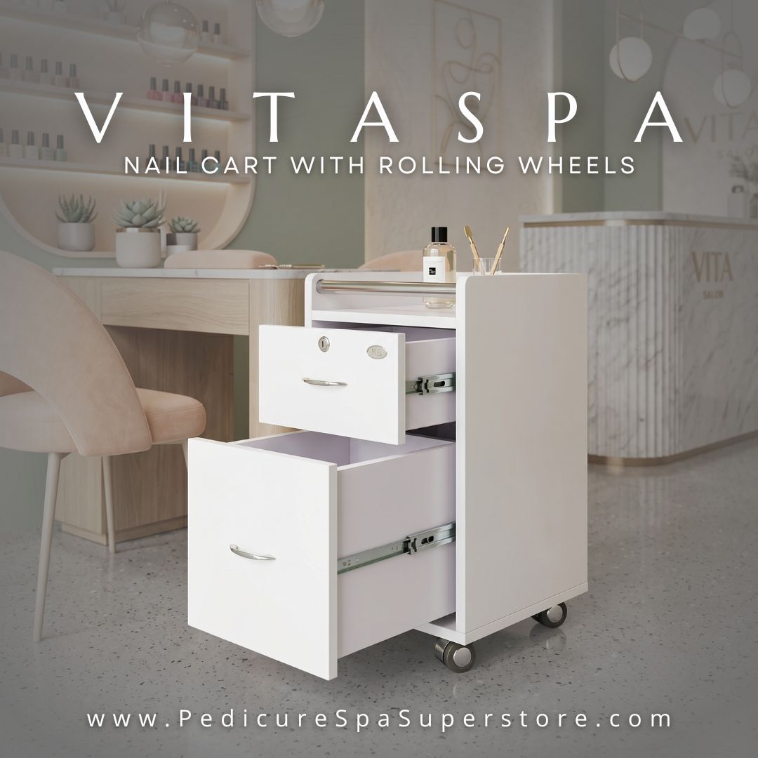 PediSpaStore's tweet photo. The ultimate sidekick for busy nail techs. 
👉 Tap the link https://t.co/axLJJcHqwW

#NailSalonEquipment #PedicureCart #NailTechLife #SalonOrganization #SpaFurniture #PedicureSpaSuperstore #NailArtist #SalonStorage #VitaSpa https://t.co/Vl2QWqEaV8
