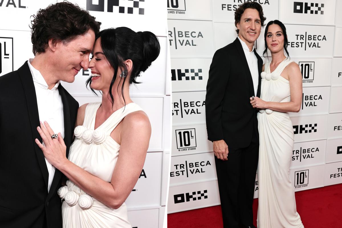 nypost's tweet photo. Katy Perry and Justin Trudeau make their relationship red-carpet official https://t.co/xU5kDJwQrg https://t.co/jUJqBpDN2c