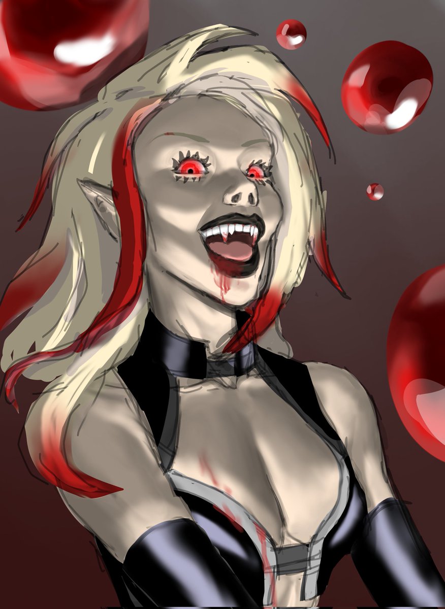 Shibuuup's tweet photo. Sketchy vampire woman I finished https://t.co/NBnqZoPpHO