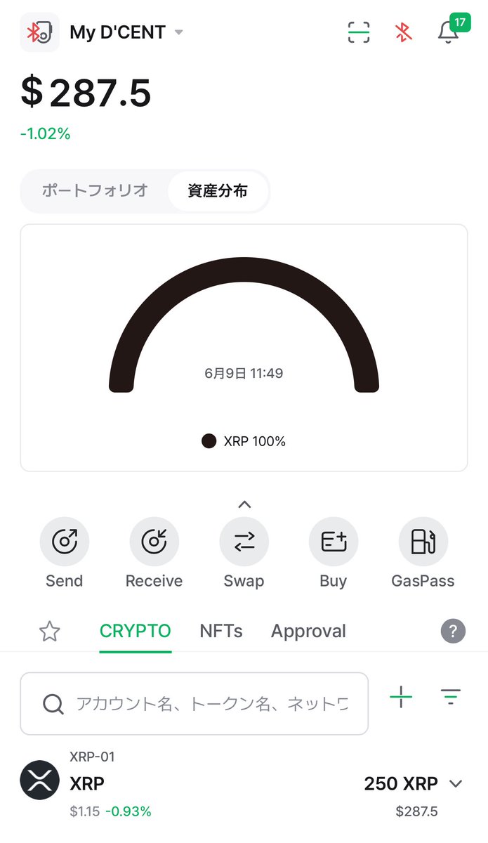 kerodas1518's tweet photo. 🎖️ Mission 3  ウォレットへ送金完了🎖️

今回は #DCENTWALLETS への送金です。

国内取引所のネットワークを確認🙄
（ここはAIやヘルプページを見ました）
↓
取引所がXRPLでの送金に対応確認
↓
D'cent のXRPを受取り画面で自分のアドレスをコピー
↓
取引所の送信先にアドレスをペースト
↓
着金💰 https://t.co/Tg9om5vs6R
