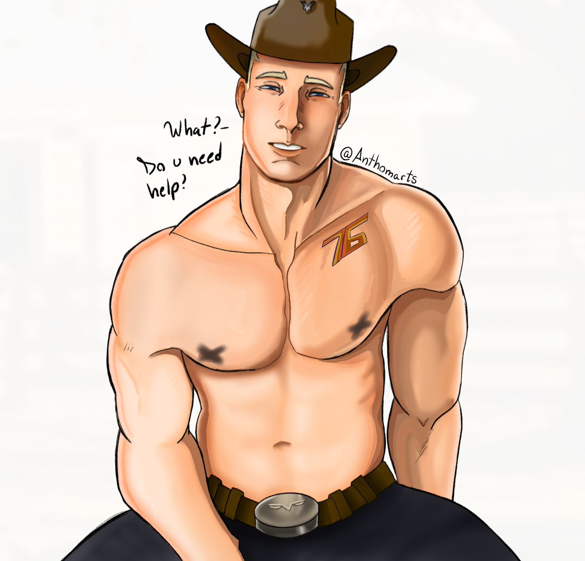 Anthomarts's tweet photo. #soldier76 is a cowboy now
.
.
.
#overwatch https://t.co/XxDh9vw93y