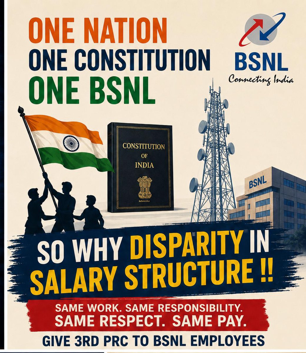 athiru43's tweet photo. Disparity among employees in BSNL, CDA, IDA, promotee, BSNL employees, absorbed, unabsorbed, ITS, MT ..... https://t.co/YdGA1wTV3z