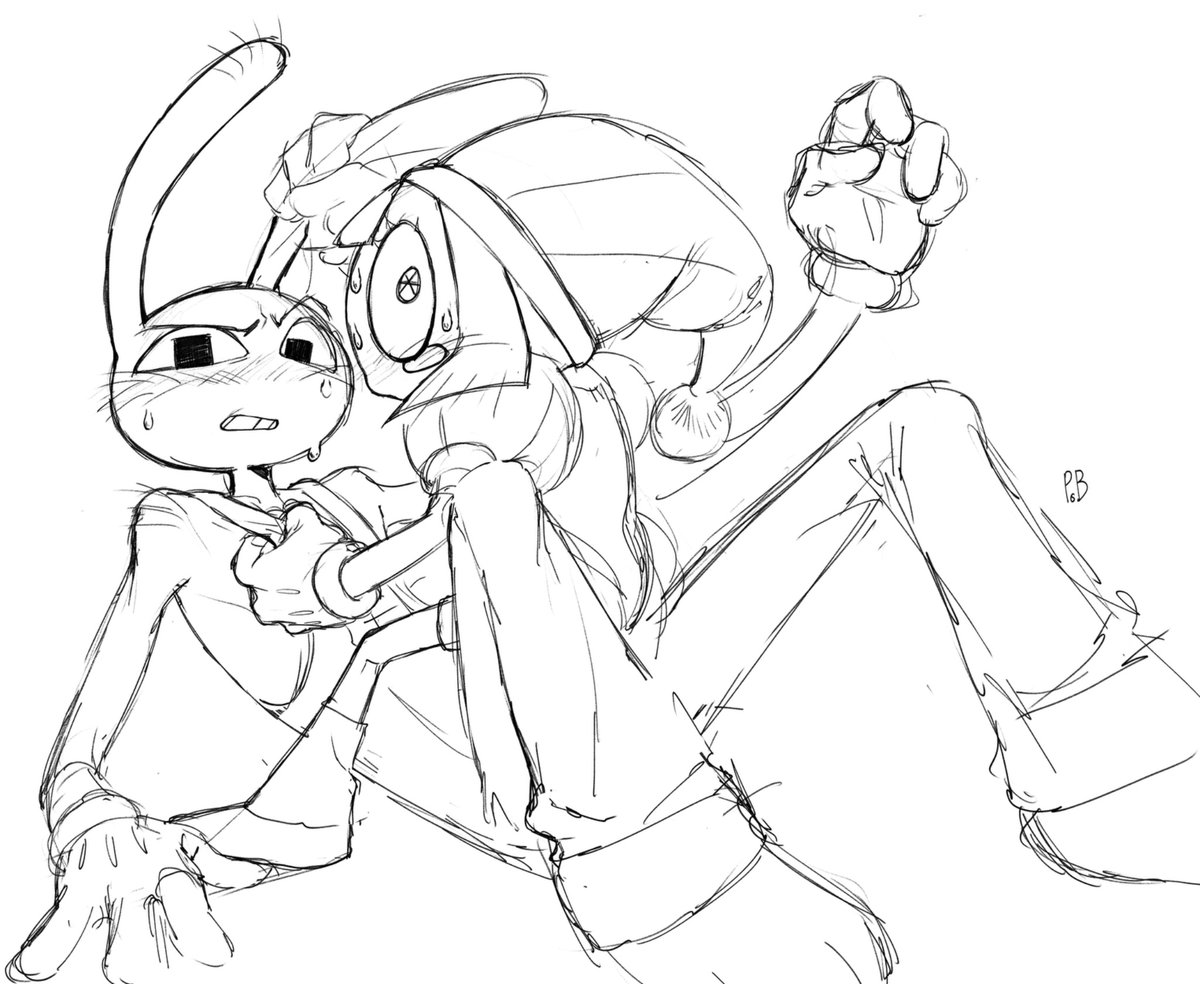 doop484367's tweet photo. sketch 

#funnybunny #theamazingdigitalcircus https://t.co/DxK4kg61w4