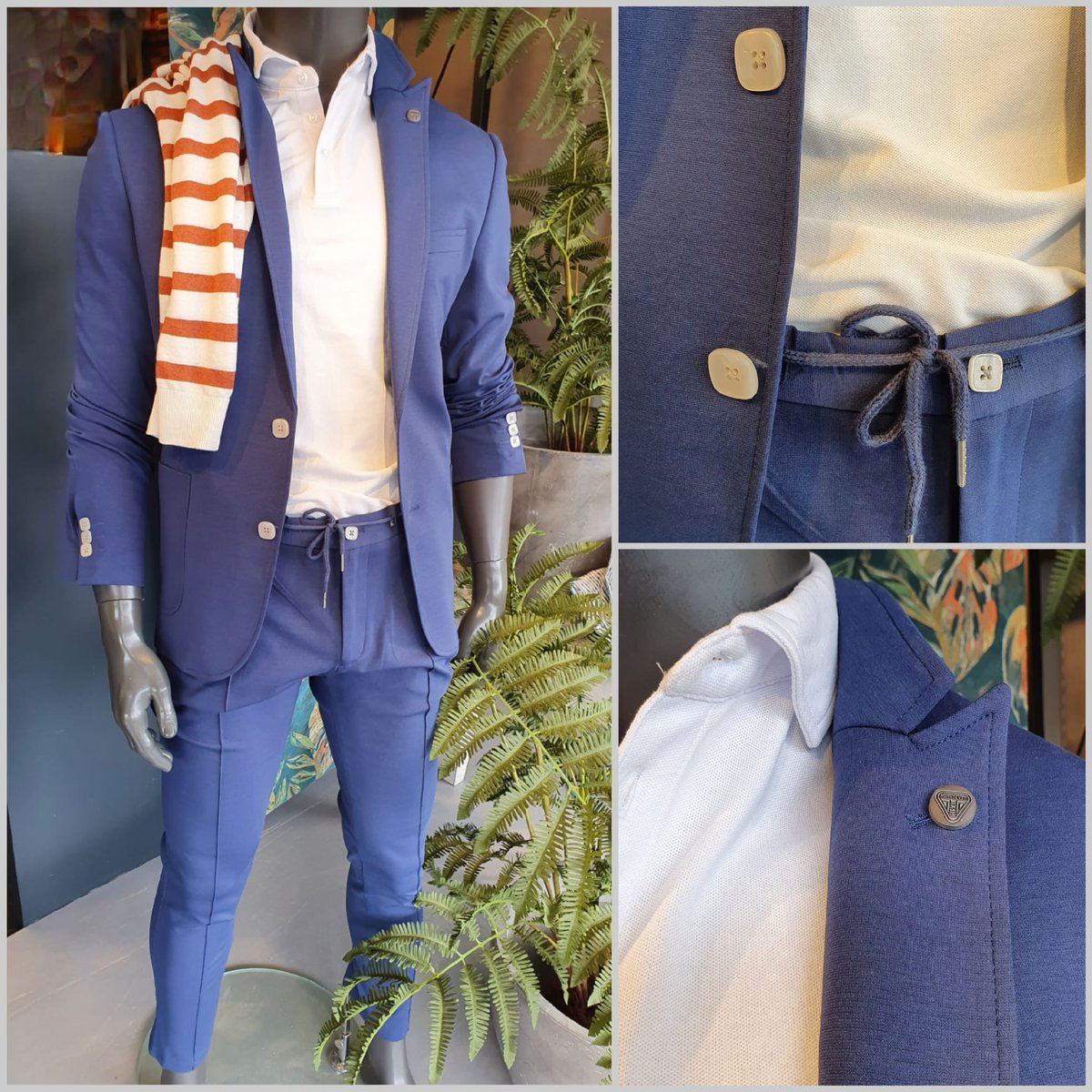 SchootbruggeMan's tweet photo. Comfortabele en trendy Flexx stretch pakken die je ook los kunt combineren. Heerlijk met een dress shirt of leuke polo. Schootbrugge Mannenmode uit Oldebroek adviseert en helpt u graag! https://t.co/axrh2sJD7p
