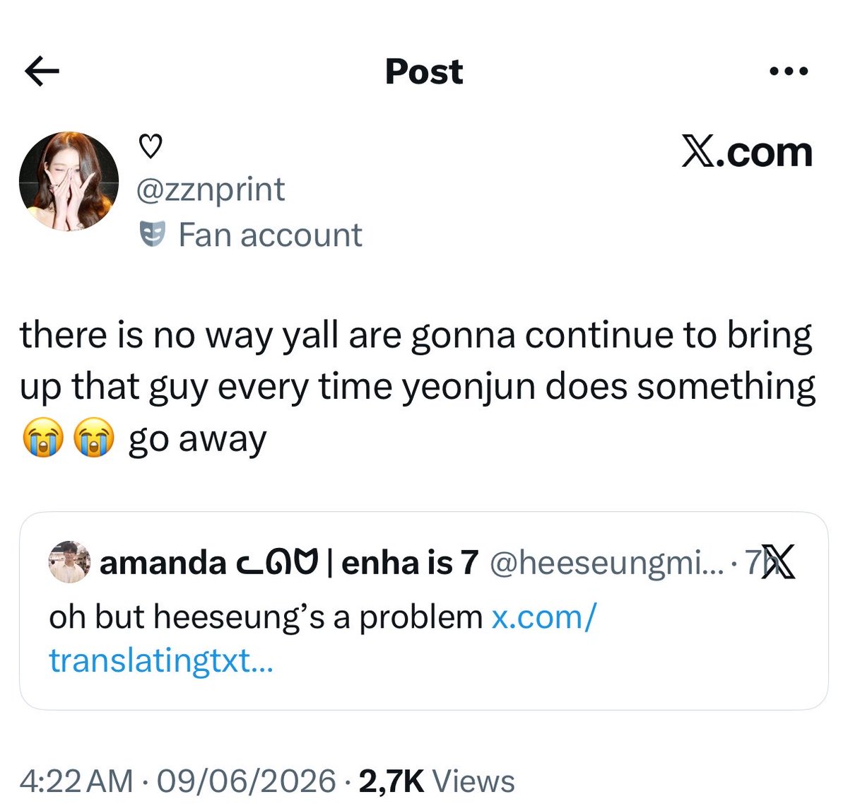 evanseungs's tweet photo. it’s always them setting him up, i’m so fed up https://t.co/JZvekpRAPh