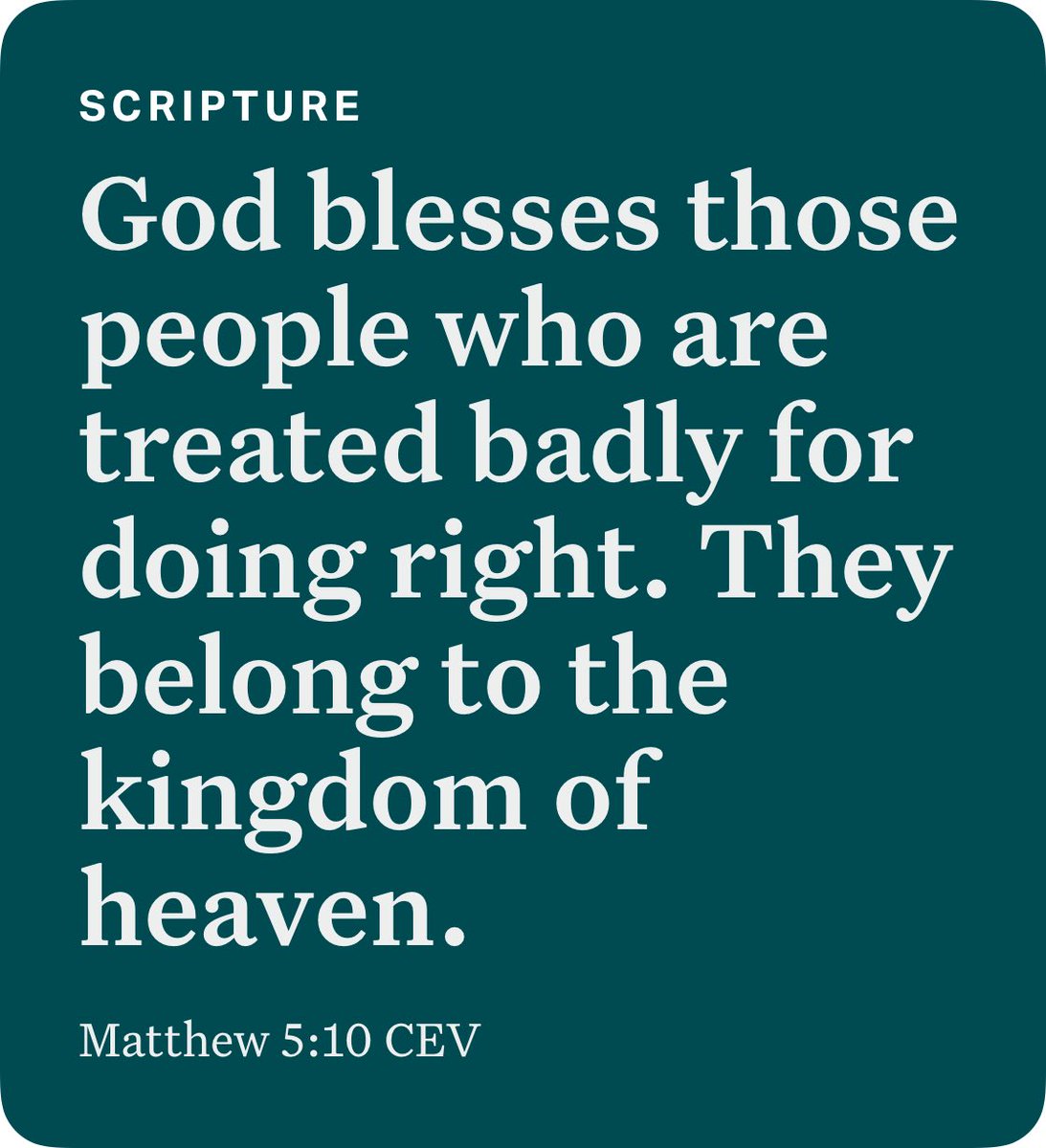 qroniqls's tweet photo. Matthew 5:10 CEV https://t.co/DWz8uXl0DK https://t.co/yGvoCATmkM