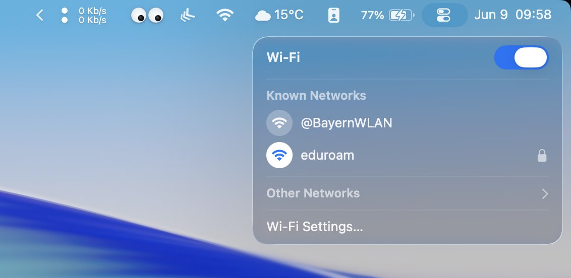dzlgfcb's tweet photo. @Shpigford @Apple I hope Apple at least addresses some of the other UI inconsistencies in Mac OS 26 such as different design languages for the menu bar pop-up elements. @AppleSupport https://t.co/0FL7hMqzGm