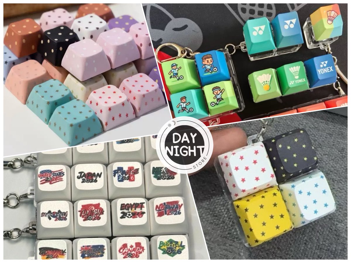 DayNight_store's tweet photo. รับผลิต🔅- Keycap Custom พวงกุญแจ คีย์แคป🕹️ 

✨รายละเอียดเพิ่มเติม : https://t.co/IHloXRBrwX

✅ไม่มีขั้นต่ำ คละแบบได้
#รับผลิตคีย์แคป #คีย์แคป #รับทำของแจก #รับทำgiveaway #ผลิตkeycap #keycap #กอว #giveaway https://t.co/BPz40pNNU9