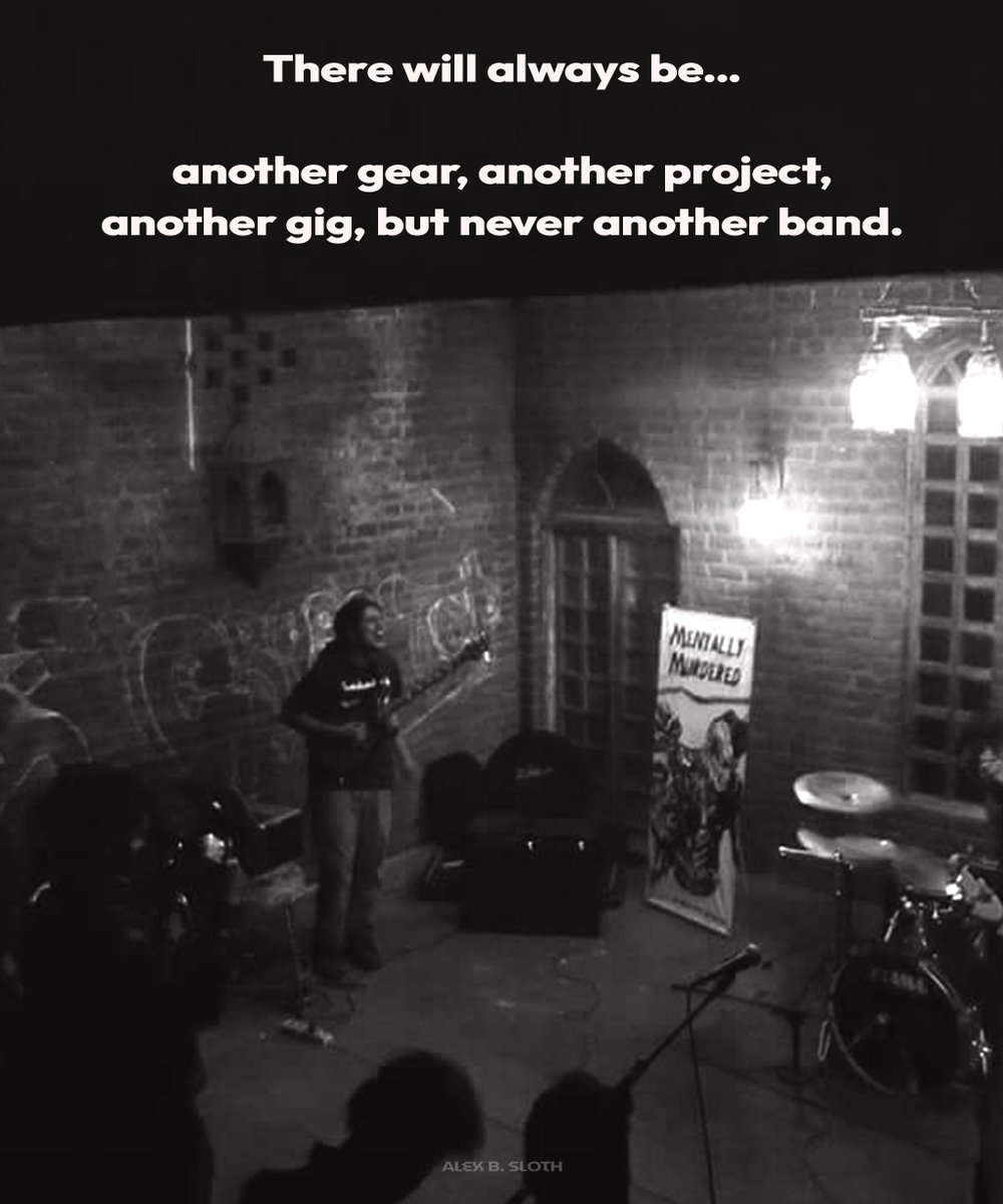 Alex_B_Sloth's tweet photo. Don’t take your band for granted. Everything else can come back, but you only get one shot. Make every moment count.. 👽 #slothx #musician #quotes #musicfacts #guitarist #musicianlife #musicians #accountability #guitarplayer https://t.co/wM4qbOMo8q