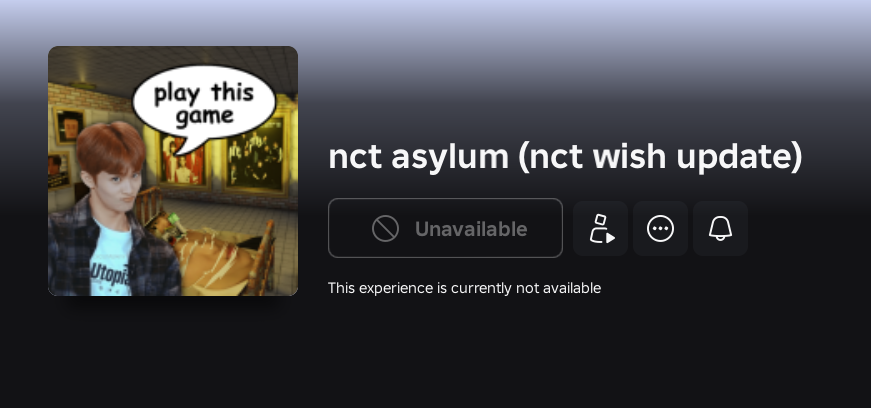atzdalso's tweet photo. bruh does anyone know what happened to nct asylum on roblox https://t.co/twlrXtdhYJ