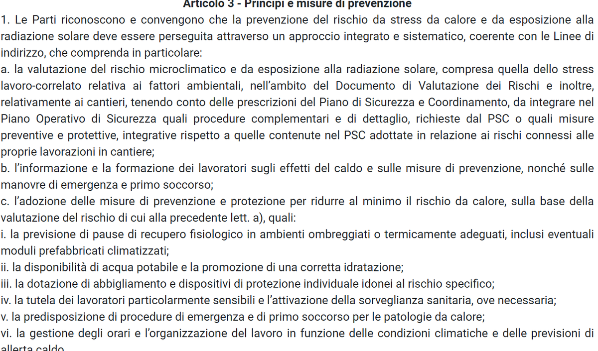 Gio_Piglialarmi's tweet photo. Ritornano le misure preventive contro il #rischio da stress da #calore (https://t.co/6Se3cIqEhk): mentre alcune regioni proseguono sulla strada del "divieto", aumentano i casi in cui si dà spazio a soluzioni organizzative (Veneto), anche tramite l'intervento della contrattazione. https://t.co/zOVBn2QGOD