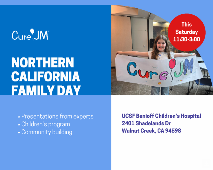 curejm's tweet photo. Northern California Family Day is THIS Saturday!  
https://t.co/t5GHpMroVG

Please register by Tuesday, June 9 at 11:59 PM ET.  
We’d love to see you there.

Find Your People. Fuel Your Fight. https://t.co/NqB3SC1yS4