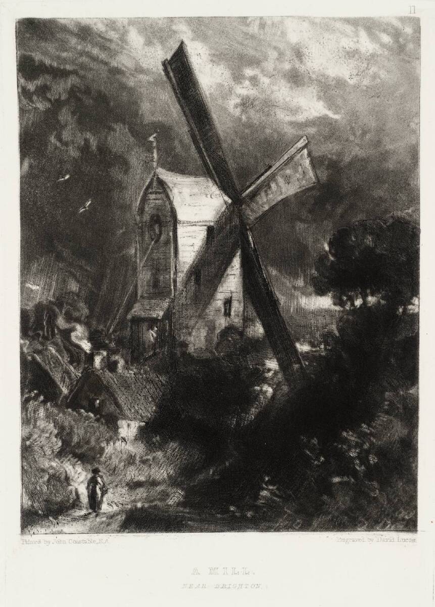 artistconstable's tweet photo. A Mill near Brighton https://t.co/6MzdCe6lmL
