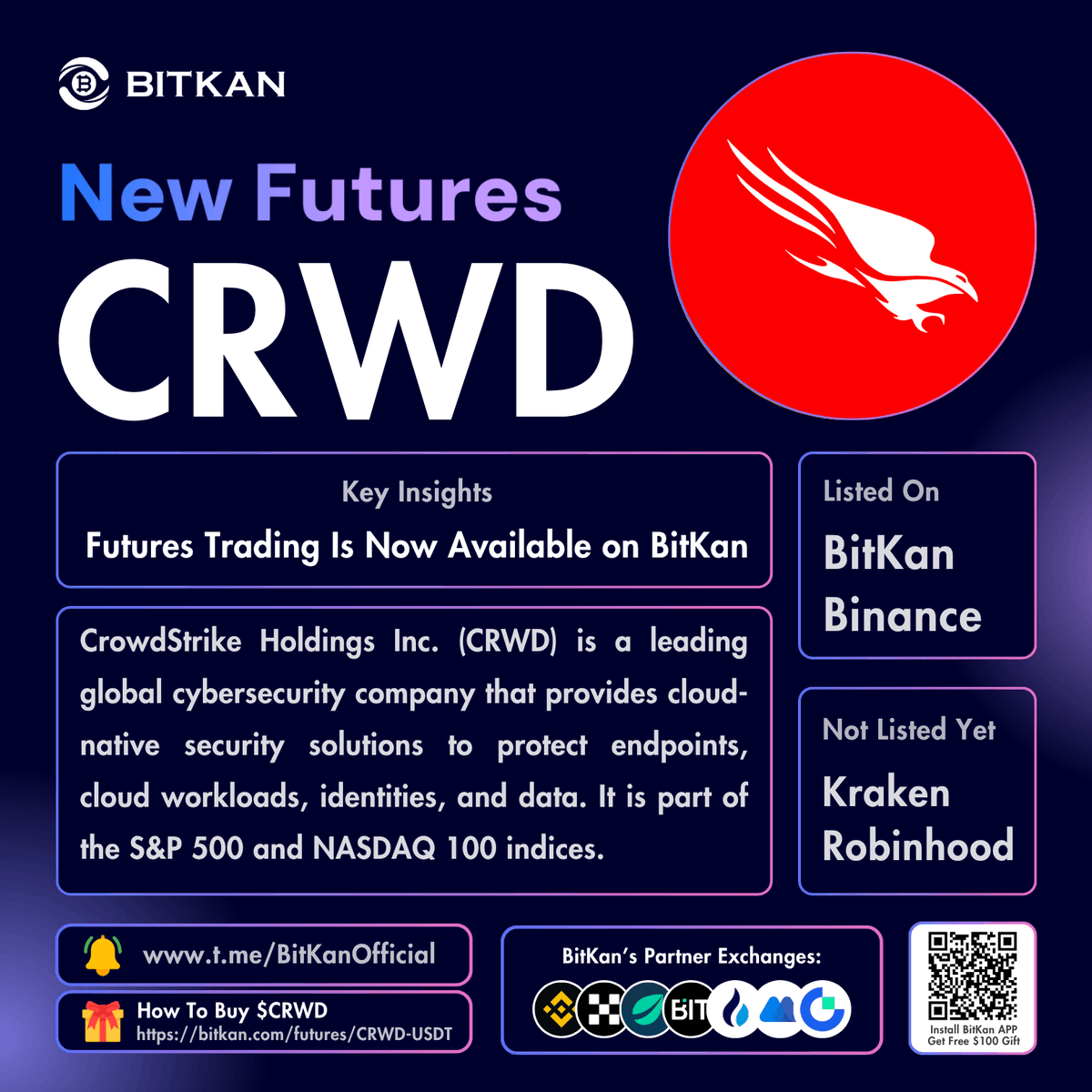 BitKanOfficial's tweet photo. 🔥 New Listing: @CrowdStrike #CRWD futures trading pair is now available for trade:

$CRWD Futures Trading Pair:
https://t.co/emDKu1THe0

Official #BitKan Announcement:
https://t.co/5Rhlh6IKKZ

Free $100 New User Sign-Up Gift:
https://t.co/41X7AjqzsA https://t.co/MeoednCTPP