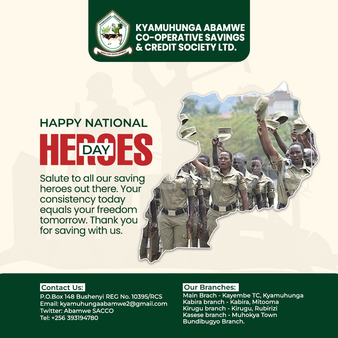 AbamweSacco's tweet photo. To our saving Heroes , we wish you the best of today .
Thank you for saving with @AbamweSacco .
#savefordevelopment 
#heroesday https://t.co/AvqGuY1gkK