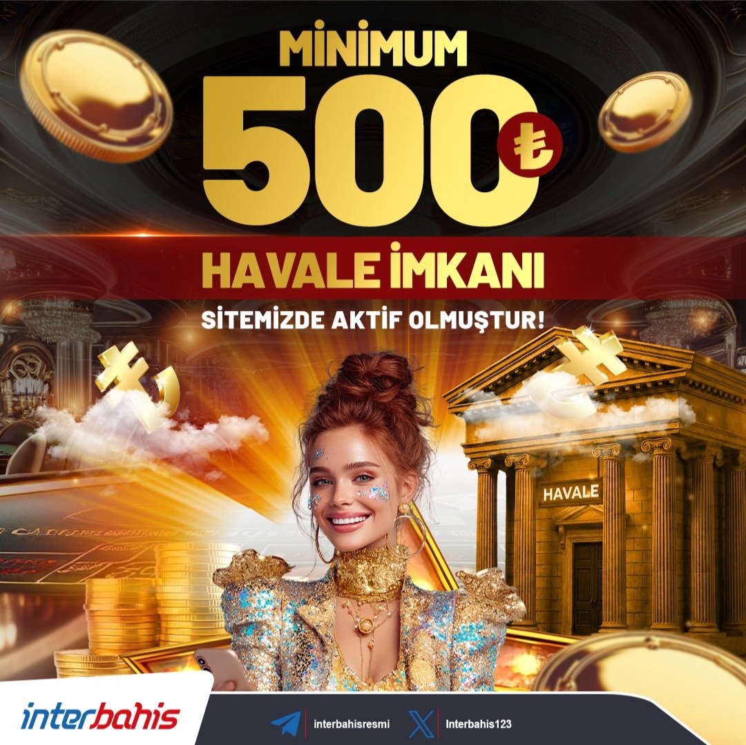 interbahis123's tweet photo. 🤩 TAM 500₺ HAVALE İMKANI ŞİMDİ İNTERBAHİS'TE! 🤩

🎰🤑KÜÇÜK BAHİSLERLE BÜYÜK KAZANÇLAR SENİ BEKLİYOR!🤑💸

💰Güncel Adres: https://t.co/09B1YyFbgb

#İnterbahis #Havale #Bahis #Casino #Slot #Kupon #Bonus #hoşgeldinbonusu #denemebonusu #denemebonusuverensiteler #Freebet #Freespin https://t.co/9ba8MUUHR2