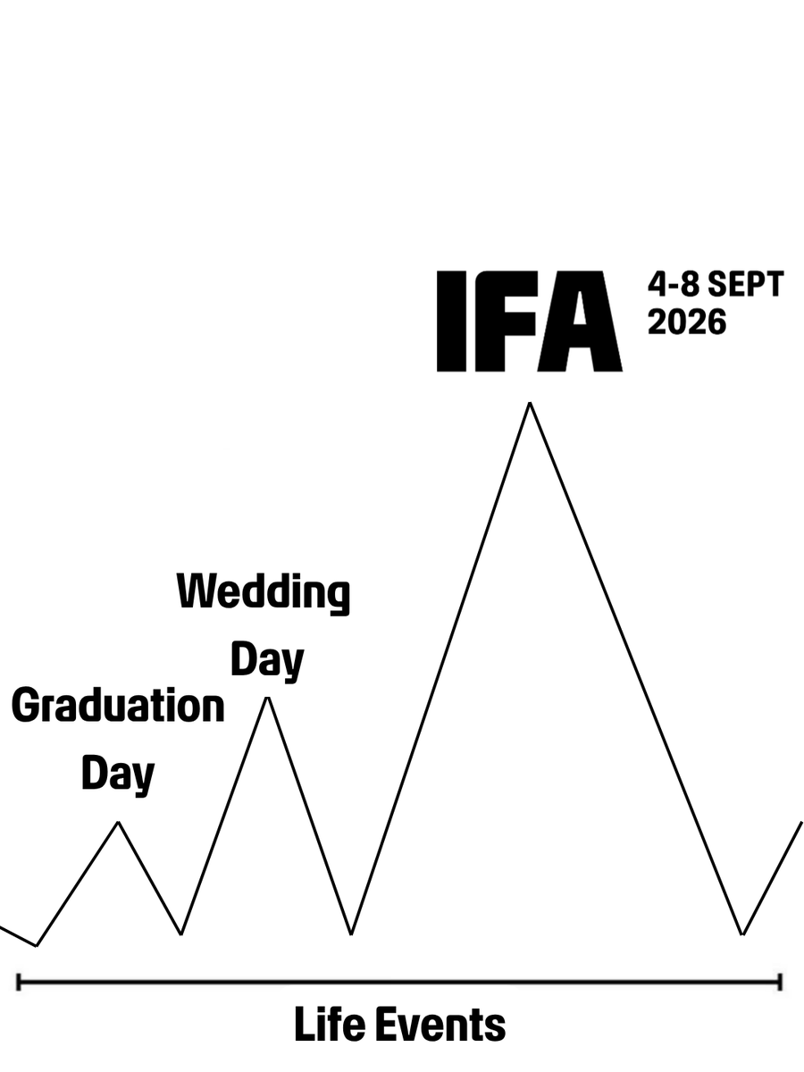 IFA_Berlin's tweet photo. There are life events. And then there’s IFA Berlin. 💚

#IFA2026 #IFABerlin #IFA https://t.co/3fGisRyrV3