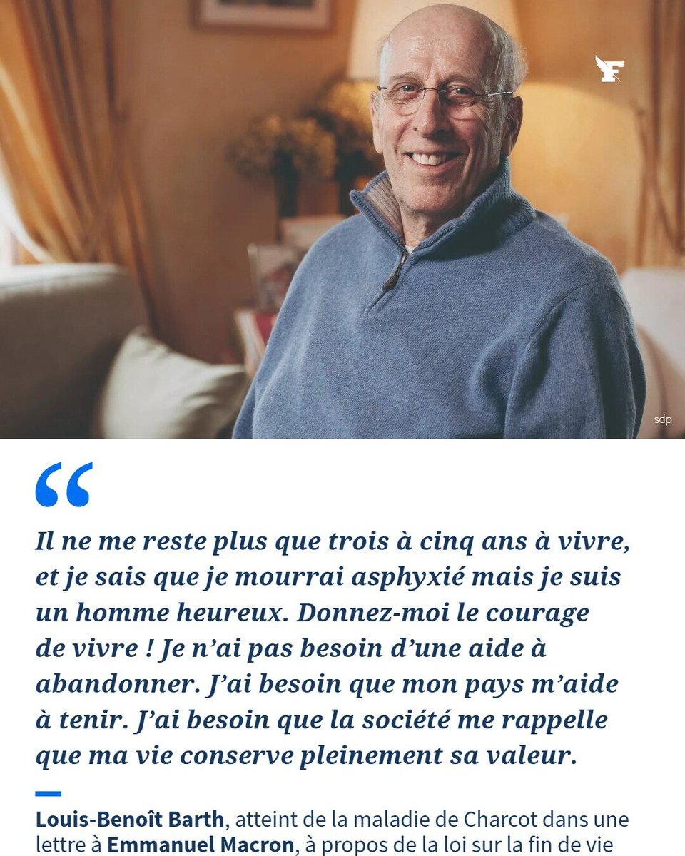 Le_Figaro's tweet photo. Atteint de la maladie de Charcot, ce cadre dirigeant d’une grande marque de cosmétiques a interpellé directement Emmanuel Macron dans une bouleversante lettre ouverte évoquant la proposition de loi sur la fin de vie.→https://t.co/WobCRUvG6r https://t.co/kxqYOvYLQb