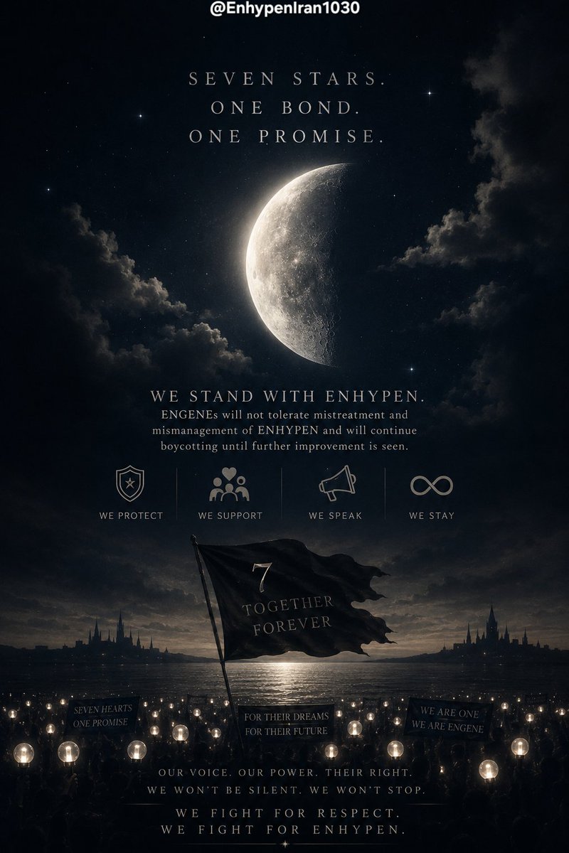 EnhypenIran1030's tweet photo. Long before the stars learned their names, destiny had already woven seven hearts into a single promise. And every step since has only proven what fate always knew.

#Always_Stand_With_SevEN
#Boycott_BELIFT_Monetarily https://t.co/Kv8aCBrJil