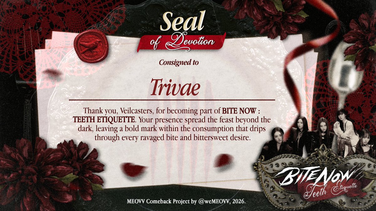 Trivaeshade's tweet photo. Huge thanks to @weMEOVV for having TRIVAE on this journey. We truly enjoyed being part of this project and are grateful for the memories made along the way. Congratulations on a successful run, and see you again someday! https://t.co/8LUrs5lqYA