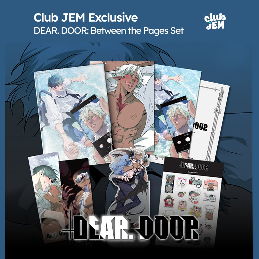 Club_JEM's tweet photo. Last call for DEAR. DOOR. 🤍 
We're doing one final pre-order — after this, selected items will be available in the shop anytime. 

⏰Pre-order: 6.9 – 7.13, 11:59 PM EST
🔗 https://t.co/BuEOtvbHAk

#DEARDOOR #Tappytoon #ClubJEM #디어도어 https://t.co/GSPz2Y7whr