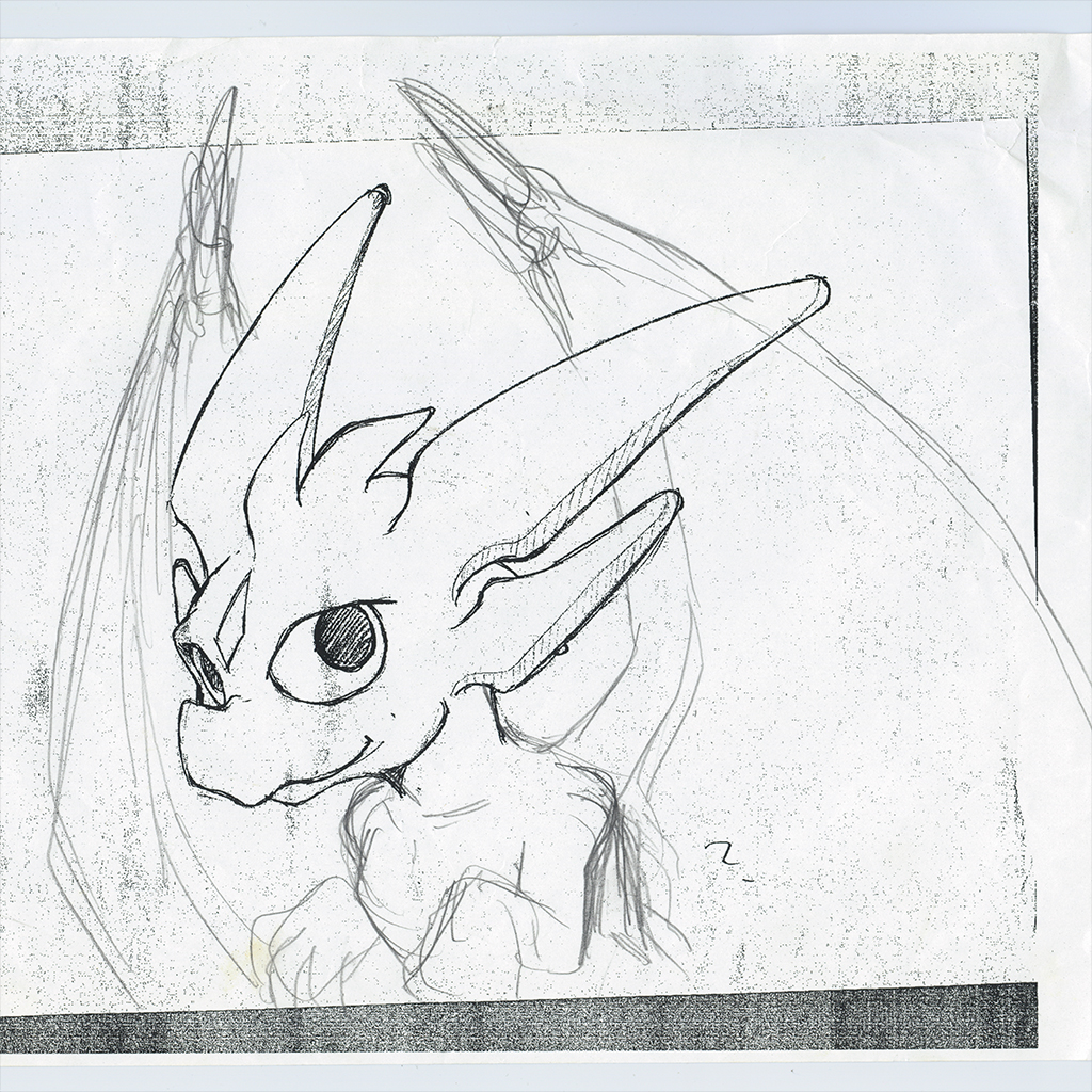puzzle_yanoman's tweet photo. ファングの当時資料公開✨
オリジナル原画のカラーコピー？と下絵ラフ？
1993年当時はまだカラーコピーはとても貴重だった時代、よくぞ遺っていてくれました😭
ラフ段階？のファングは幼獣の頃かな？丸っこい感じですね😊
#aretha35th https://t.co/CARvttiULn