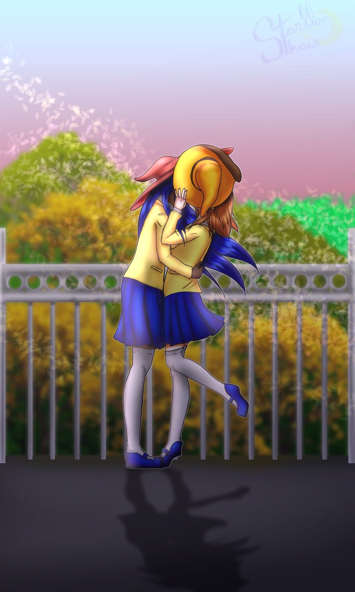 Starllar_art's tweet photo. Feliz dia dos namorados! 💕No caso aqui, namoradas! 🌈
(In Brazil today is "Valentine's Day")
These are Aliz, the queen of witches, and Kiara, her childhood friend.
Since we are in Pride Month, I decided that I would make a lesbian couple
#digitalart #drawings #pridemonth #LGBTQ+ https://t.co/jYdsem5y2e