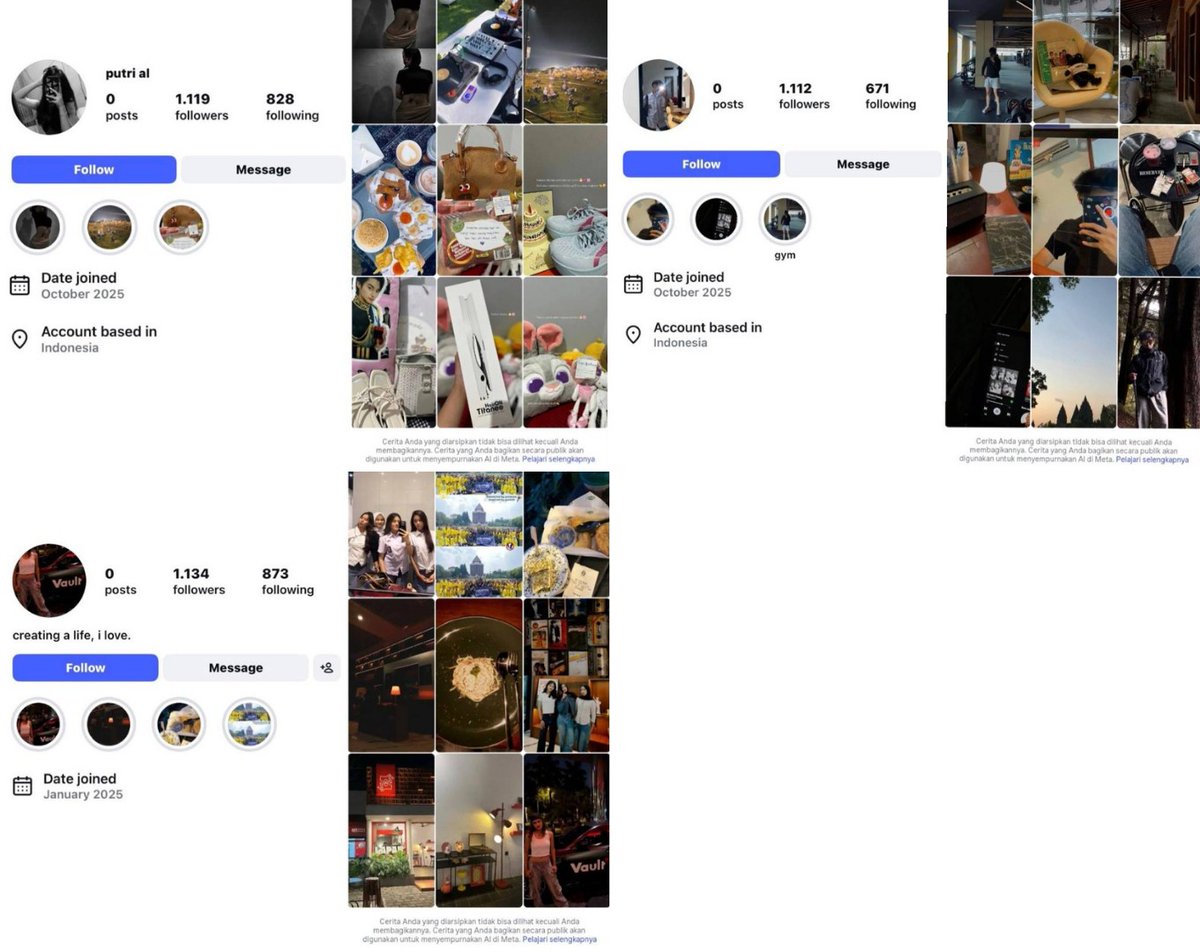 seeluler's tweet photo. @JikriG72288 WTS AKUN IG INSTAGRAM F1.1K+

> 80.000 / each

─ tahun 2025
─ pemakaian cowo cewe
─ dump pribadi no pin
─ verif email dpt se email https://t.co/2AFrBYkOO6
