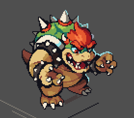 zjdelicious's tweet photo. Repost #pixelart Coloring in the Bowser pixel sketch :) https://t.co/G0ibETNQ42