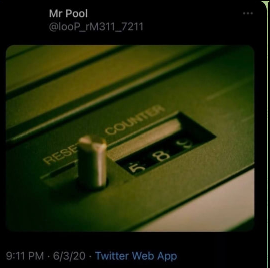 Timedabbler2X's tweet photo. Mr. Pool's reset counter post https://t.co/D9ky4k1cnF