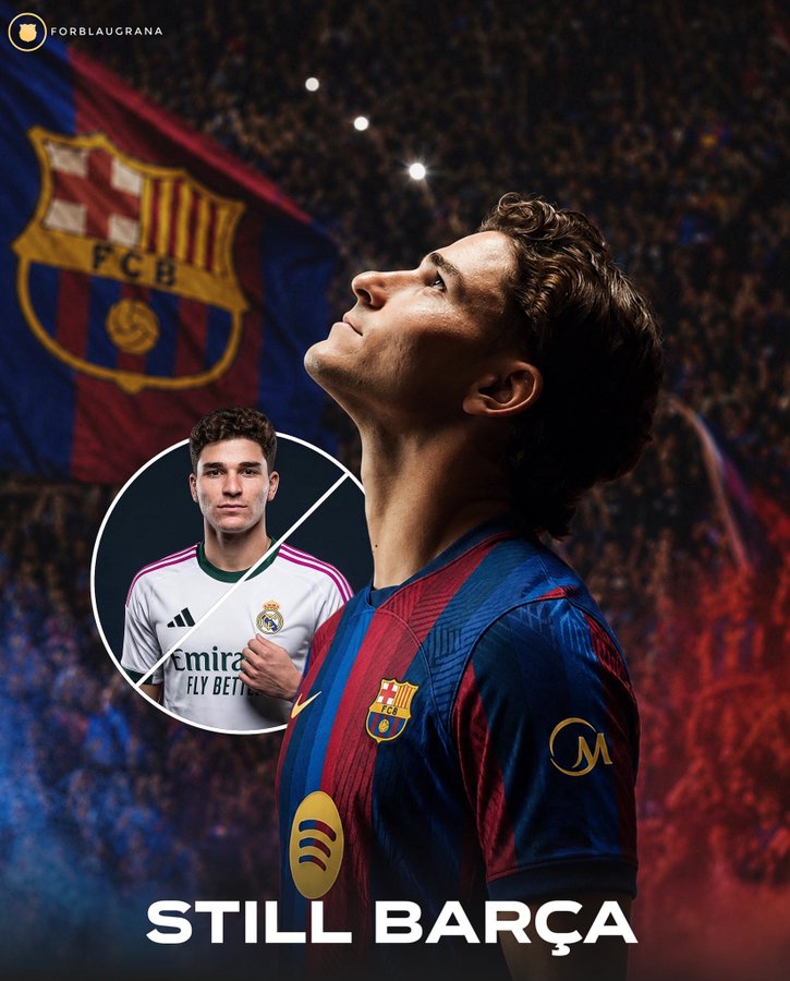 Felco_0's tweet photo. If Arverez leaves ATM, Barca will be his first choice!

#JulianAlvarez #Barcelona 🇦🇷 🔵🔴 https://t.co/Dtk8chOcFP