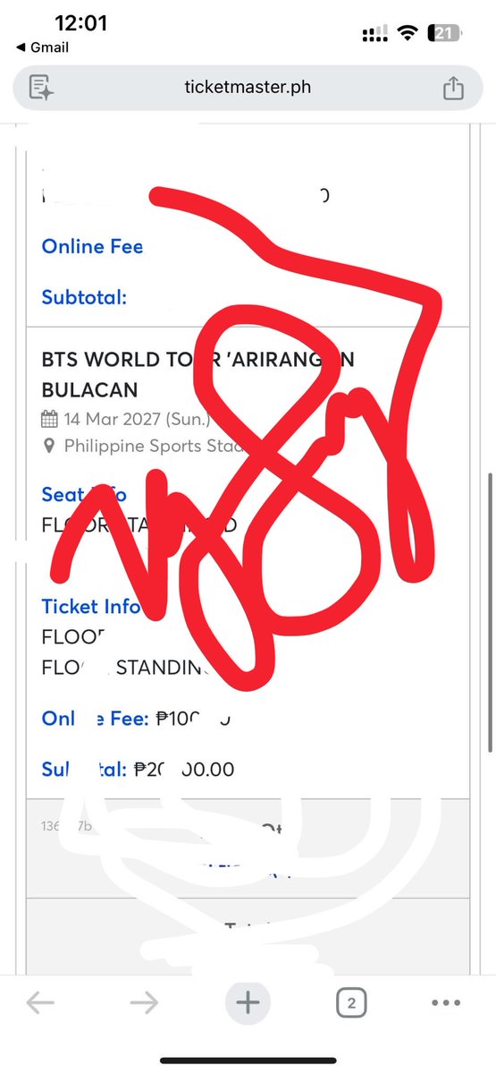 frAgustD3rd's tweet photo. ticket fuckin' secured 
✨✨good karma dust to everyone ✨✨
#BTS_WORLDTOUR_ARIRANG_BULACAN https://t.co/RgDBF6COyH