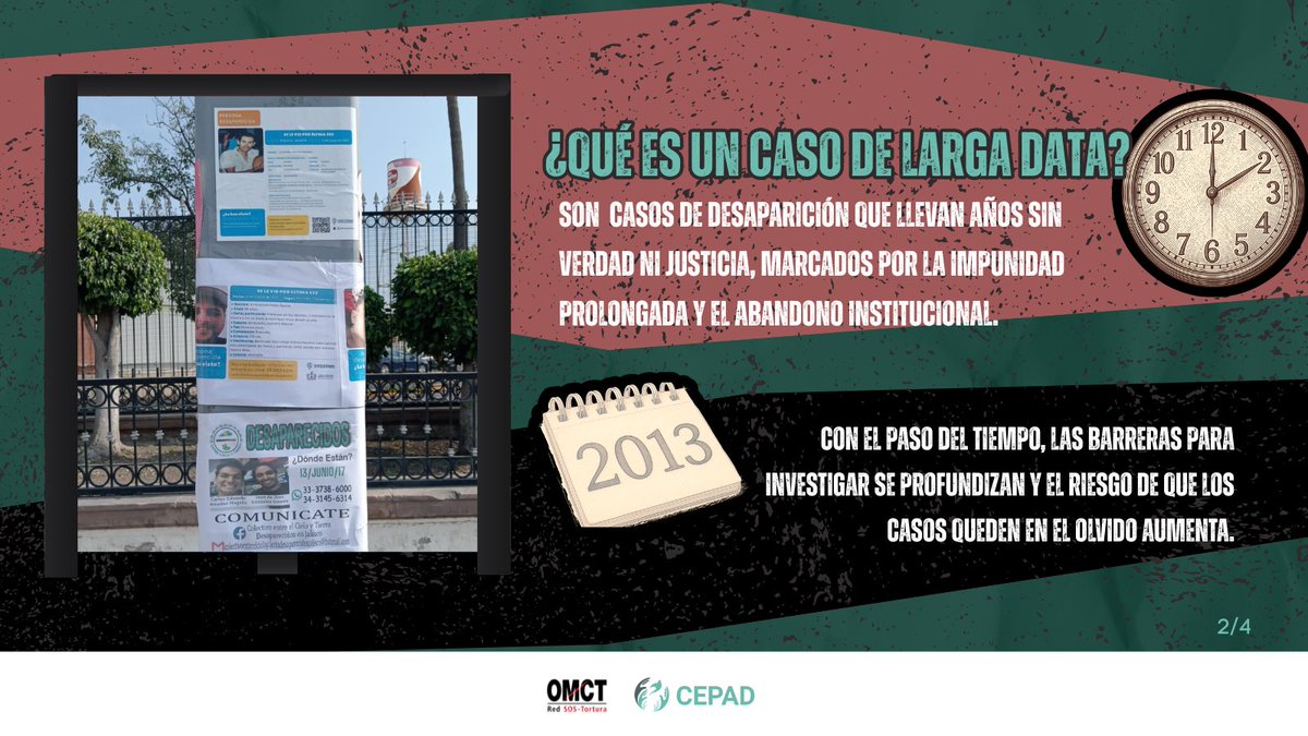 CEPAD_AC's tweet photo. ⏳ Han pasado 13 años desde la desaparición de Alejandro, y su búsqueda sigue.  

⚠️ Los casos de larga data enfrentan abandono, pérdida de evidencias y una impunidad que se normaliza, obligando a las familias a sostener una lucha desgastante en todos los sentidos.  

✊ No mires hacia otro lado: visibiliza, comparte y exige justicia.
 @prishdez
 @SergioRenedDios 
@Tancasillas 
@Mariomarlo 
@sonia_ssi 
@MarckHdez10 
@FiscaliaJal 
@GobiernoJalisco 
@Busqueda_MX 
@WGEID 
@omctorg 
@CEDHJ