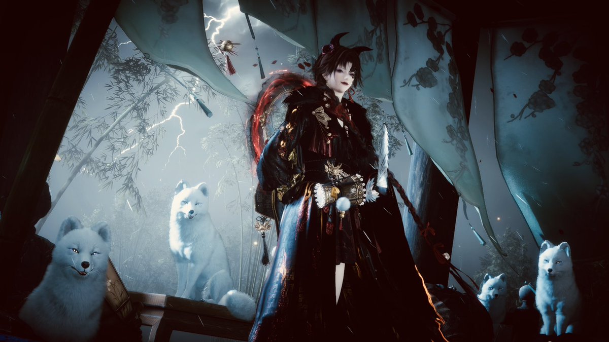 SOTAbest0118's tweet photo. わたしのキャラクリのモチーフは妖狐
九尾も今回の狐もしっくり来てくれた🦊
だけどメイクのお陰で色んな顔を楽しめてる気がする、ありがたい
時間泥棒だけど

#風燕伝 #WhereWinsMeets https://t.co/BTcxIrMNx4