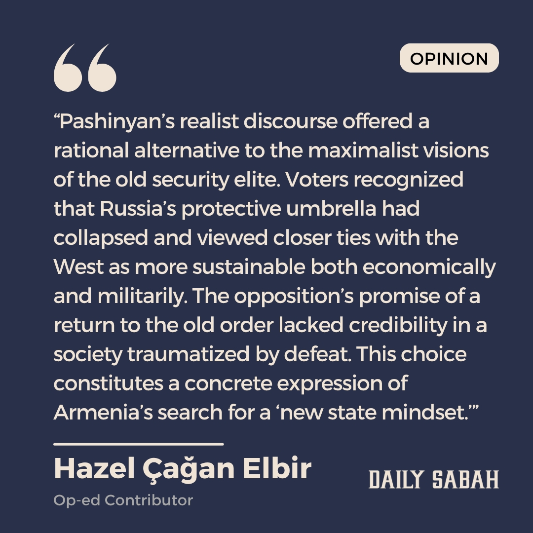 DailySabah's tweet photo. Pashinyan’s victory: Armenia chooses peace, regional integration - by Hazel Çağan Elbir | DS Opinion
https://t.co/2yOmbILjew https://t.co/tireGRWxmk